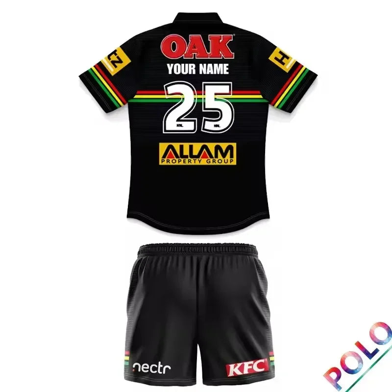 2025 Penrith Panthers Kids Custom Home/Away Rugby Jersey